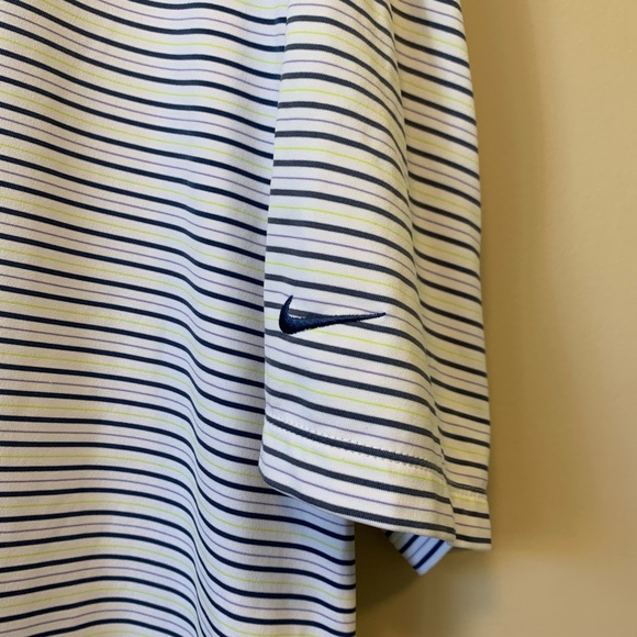 Nike Dri-Fit UV Striped Short Sleeve Polo Shirt - Picture 4 of 7
